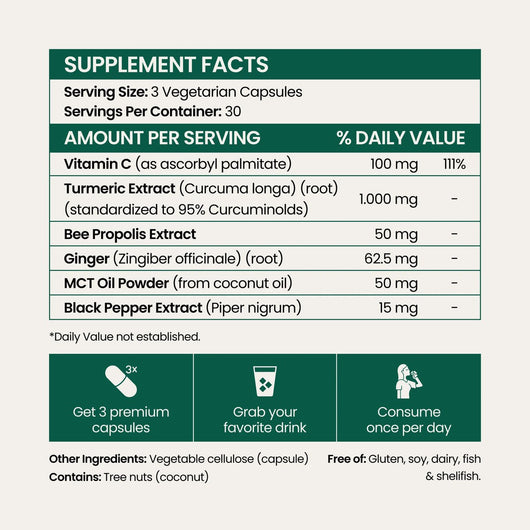 Hyams Pure Turmeric Curcumin 1,000mg