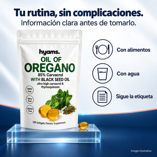 Aceite de Orégano 85% Carvacrol