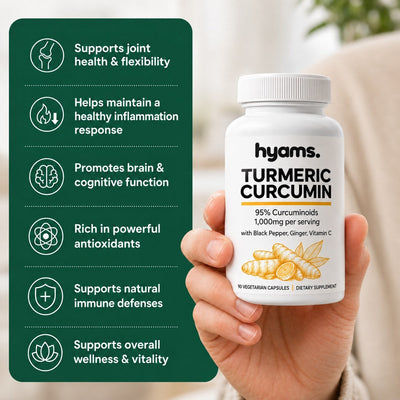 Hyams Pure Turmeric Curcumin 1,000mg